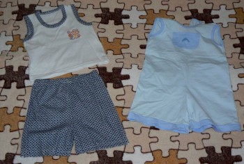 Пакет одежды комплект новый + песочник на кнопках р.74/80-200р