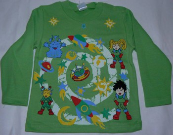 Футболка с длинным рукавом "Иноземные жители" р.80/86, 86/92-200р